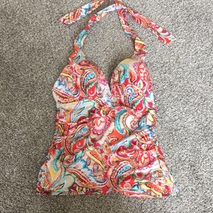 Ralph Lauren halter swim top